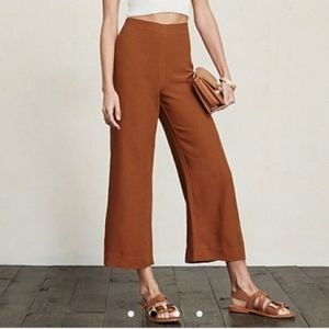 Reformation burnt orange high waist pants